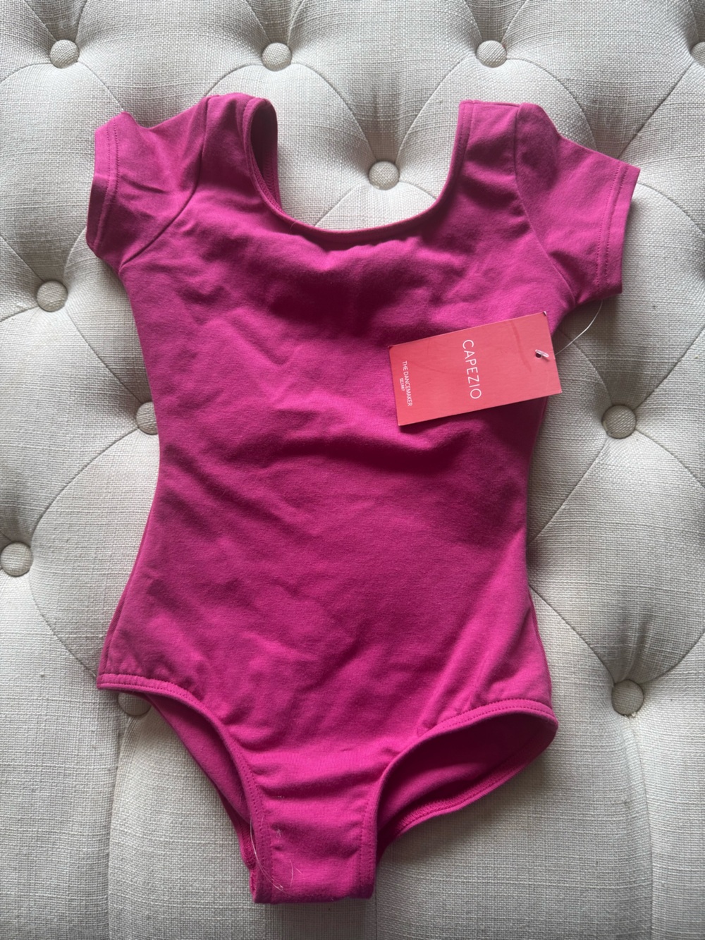 Capezio Bright Pink Sleeveless Dance Crop